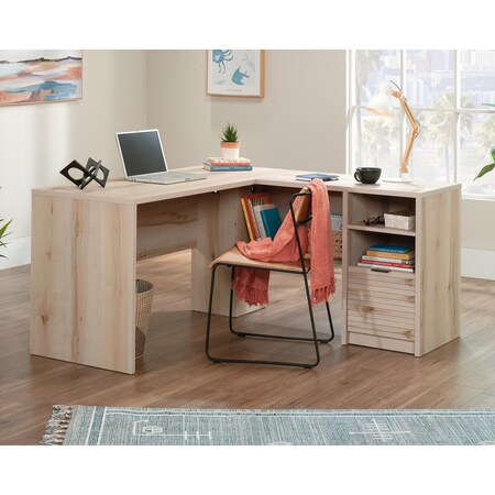 Sauder L-Desk, 59.06 in D X 30 in H, 59.06 in W X Engineered wood, Metal 433260